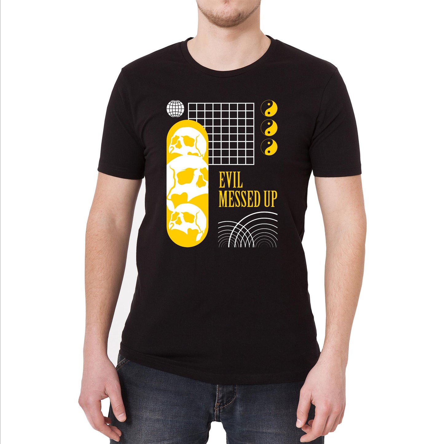 Evil Messed Up Vintage Graphic T-Shirt