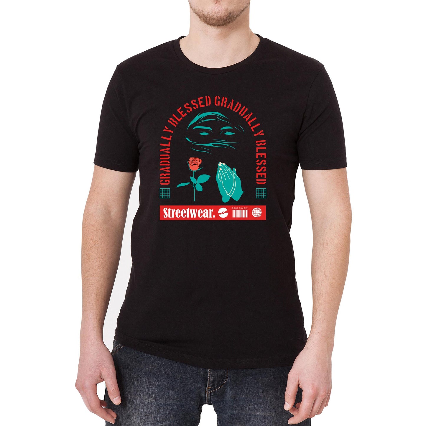 Gradually Blessed Vintage Graphic T-Shirt