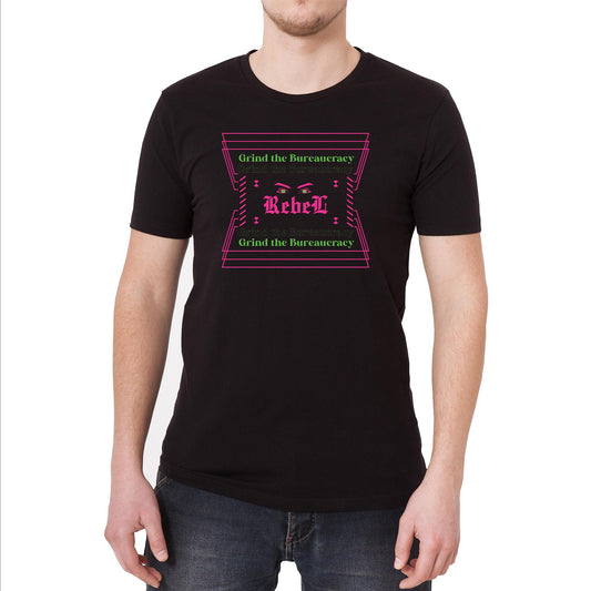 Grind the Bureaucracy Vintage Graphic T-Shirt