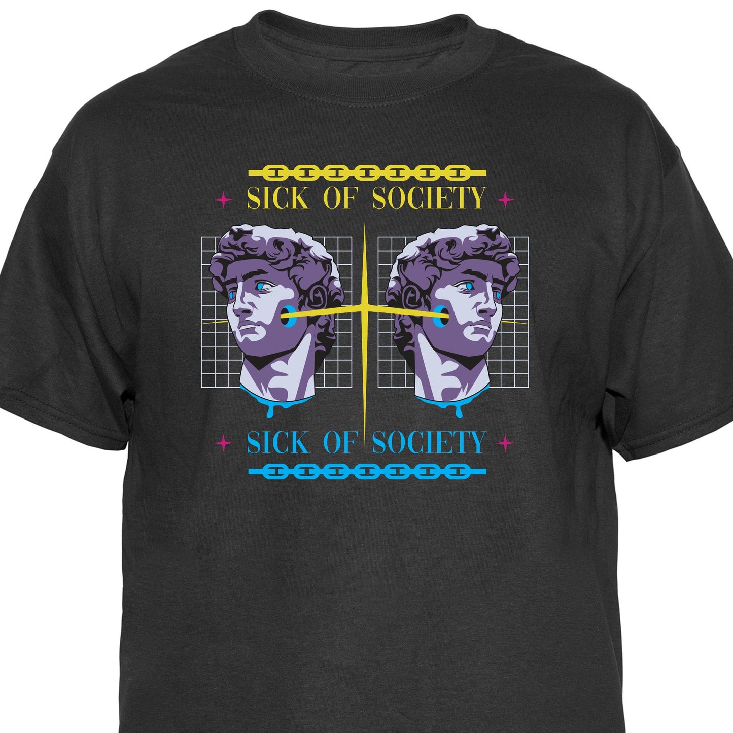 Sick of Society Vintage Graphic T-Shirt