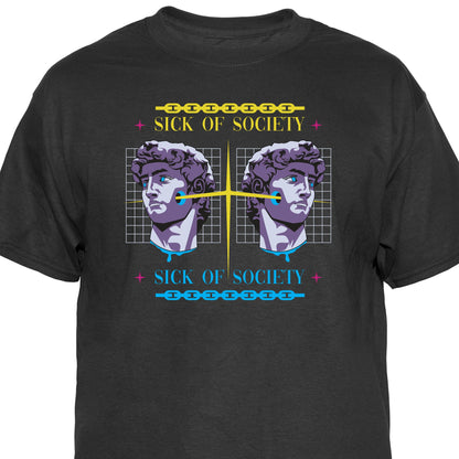 Sick of Society Vintage Graphic T-Shirt