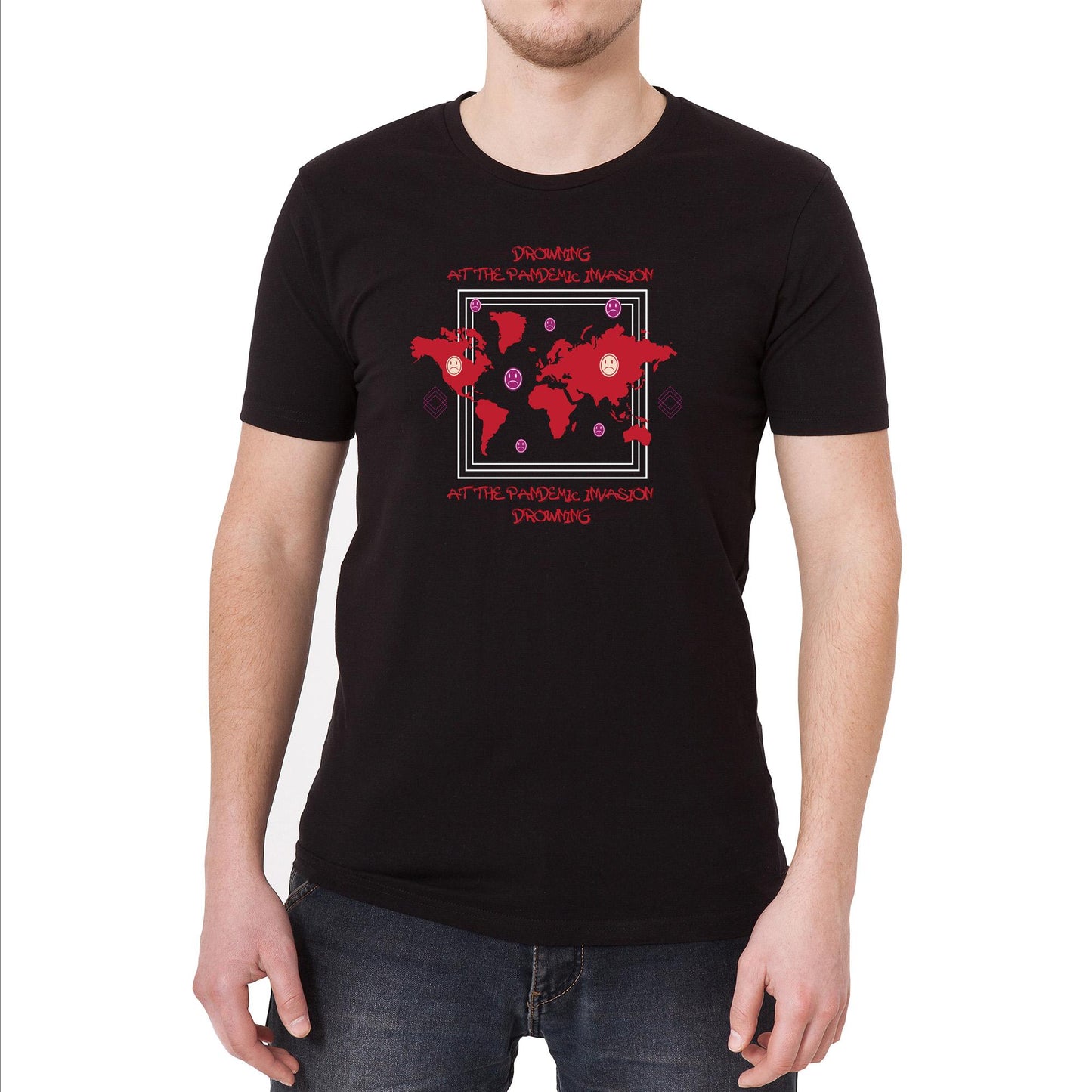 Drowning Vintage Graphic T-Shirt