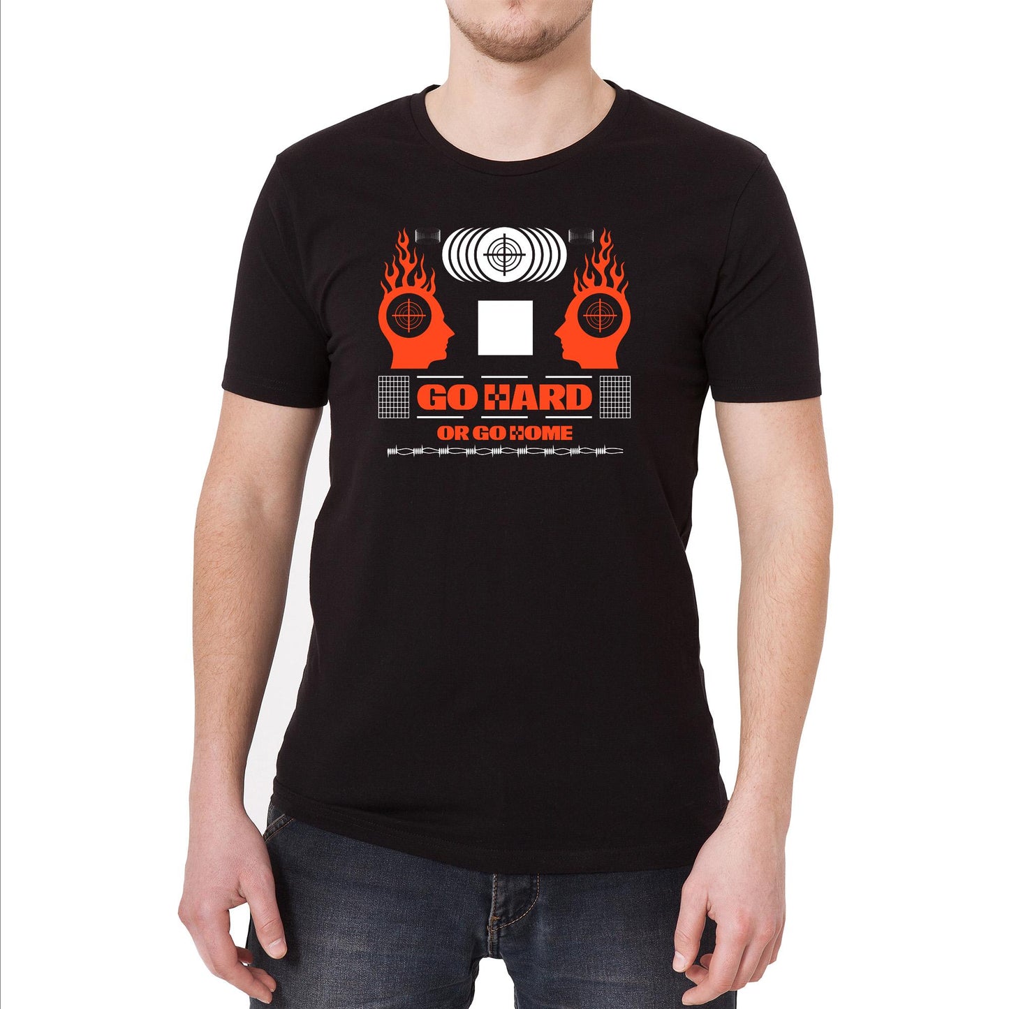 Go Hard or Go Home Vintage Graphic T-Shirt