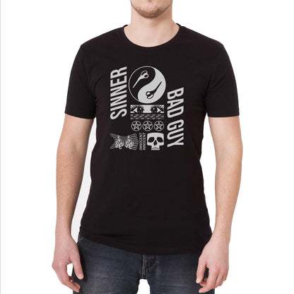 Sinner Bad Guy Innocent Vintage Graphic T-Shirt