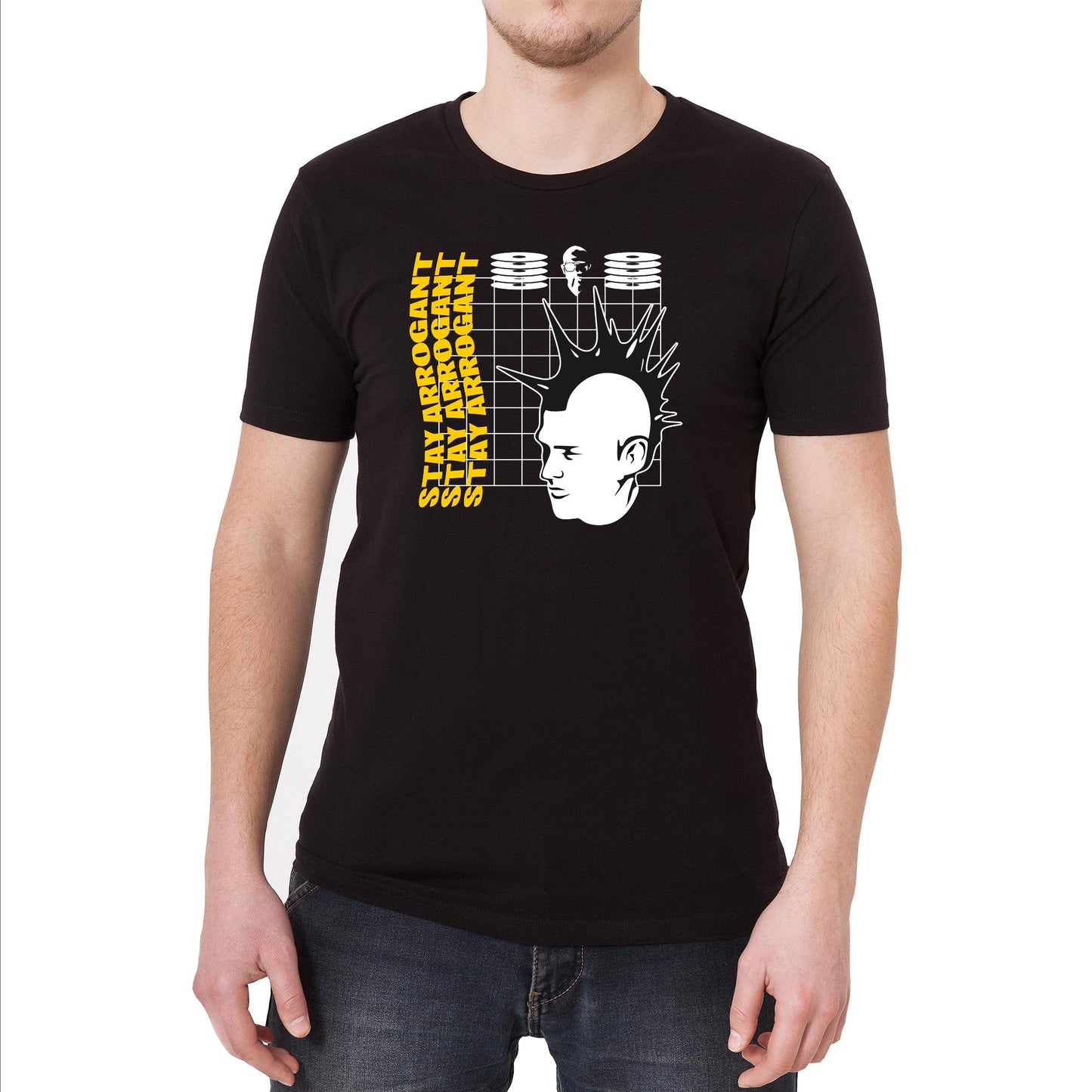 Stay Arrogant Vintage Graphic T-Shirt