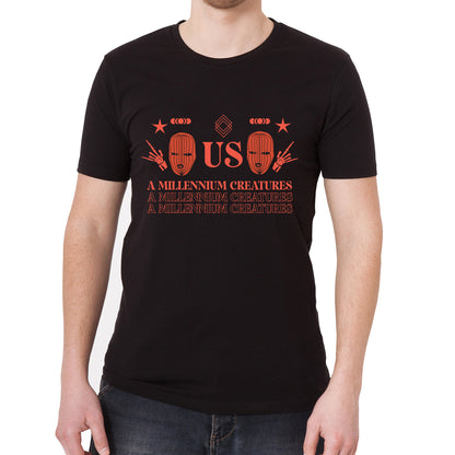 A Millennium Creature Graphic T-Shirt Vintage Graphic T-Shirt
